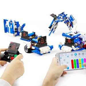 Yahboom Micro bit 16 in 1 Gebäude Block Super kit Für Montage Maker Bildung Mit Grafische Und Python Programmierung