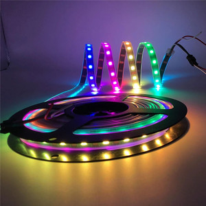 Умная полноцветная светодиодная Пиксельная лента Rgb Dc5v Ws2812b Ws2812, 30/60 светодиодов/м, программируемая индивидуально Адресуемая Светодиодная лента - Product Image 5