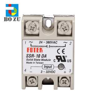 Однофазное твердотельное реле SSR-40DA dc-ac 40A фактически 3-32V dc 24 -380V AC SSR реле без защиты релейный модуль