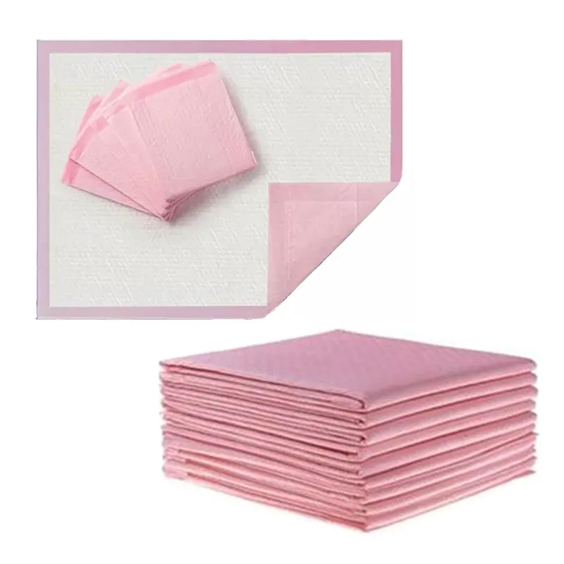 Eco Friendly Men Women Elderly Disposable 30 x36 Pink Underpads, 3D Leak Guard Custom Incontinence Nonwoven Adult Urine Bed Pads