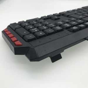 キーボード用マウスコンボセットゲーミングLEDバックライト付きカラフルキーUSBスペイン語アラビア語有線税関コンピューターオフィスキーボード - Product Image 3