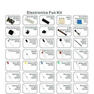 Arduinos UNO R3 Component Pack fai da te Project Kit elettronico Starter con Breadboard 830 con fermacravatta con scatola