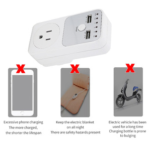 Countdown-Timer-Buchse mit doppelter Steuerung Elektrische intelligente 10HR-Buchse für zwei USB-Schnitts tellen mit US-Stecker - Product Image 4