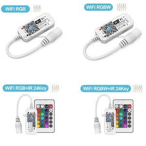 24 клавиши мини умный контроллер Wi-Fi DC5-24V светодиодный контроллер светодиодных лент RF RGB/RGBW контроллер Wi-Fi беспроводной телефон управления для 5050 светодиодные ленты на базе IOS и Android - Product Image 3