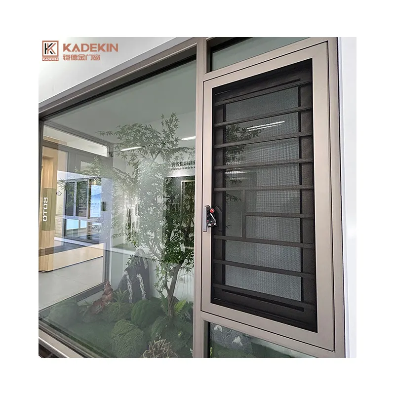 Fabrika avustralya sıcak satış 110 serisi alüminyum kanatlı pencere enerji tasarrufu cam ses geçirmez evler kanatlı pencere