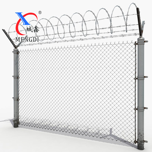 100ft 8ft 8 ayak 6 ayak galvanizli elmas çit siklon çit manuel kumandalı zincir bağlantı tel örgü çit - Product Image 6