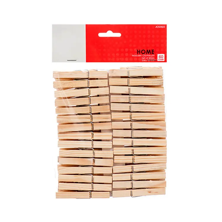60 pces/pack mollette in legno decorativo di alta qualità mini piccole clip in legno molletta da campeggio
