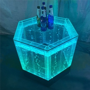 定制现代丙烯酸水泡板用作发光二极管弯曲接待处/桌子 - Product Image 1