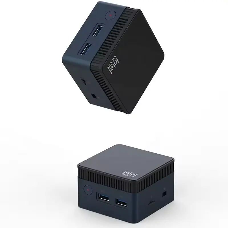 Lòng bàn tay kích thước Mini PC N100 lên đến 3.4Ghz DDR5 RAM M.2 2242 SATA SSD băng tần kép Wifi bt4.2 M6S mini chơi game PC N100