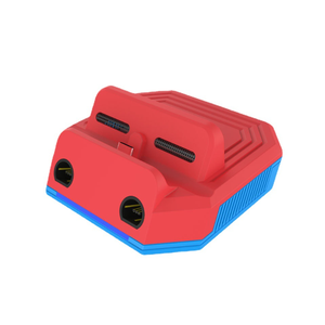 Nintendo Switch/LiteTVドックコンソールアダプターコンバーター充電スタンドステーション用GameCubeコントローラー用の新しい2ポートアダプター - Product Image 1