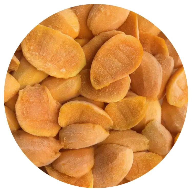 Rebanada de mango congelado de la mejor calidad, frutas congeladas de mango IQF a bajo precio