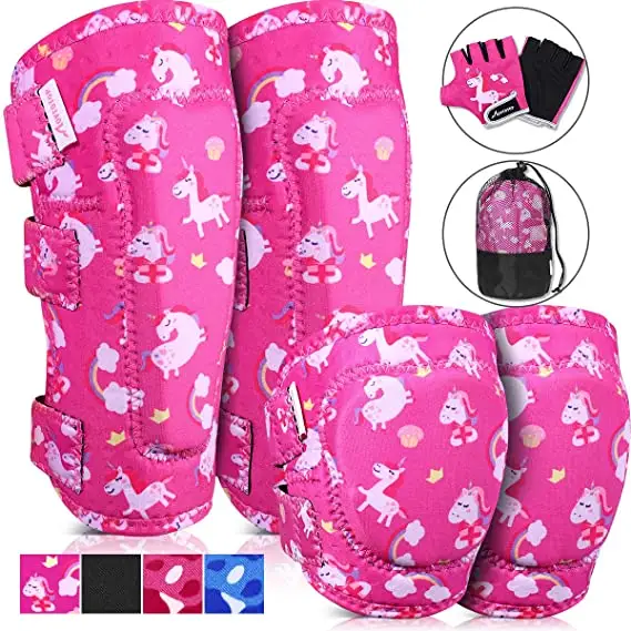 Kniebeschermers Voor Kinderen Soft Kids Knie En Elleboog Pads Set