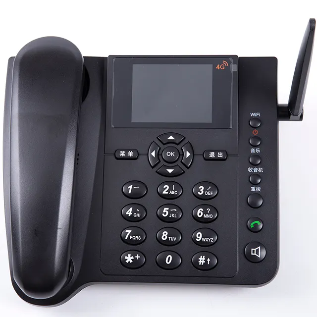 FCP inalámbrica GSM teléfono de escritorio inalámbrico teléfono con ranura para tarjeta SIM