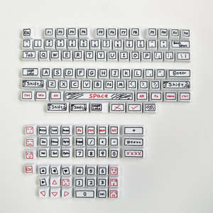 グラフィティキーキャップXDAプロファイルPBTキーキャップMxスイッチ用125キーメカニカルキーボードカスタムかわいいアニメキーキャップpersonalizadasセット - Product Image 6