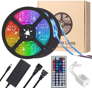 Toptan 5 metre SMD2835 RGB LED şerit işık 54LEDs DC12V uzaktan kumanda ile esnek RGB LED şerit - Product Image 1