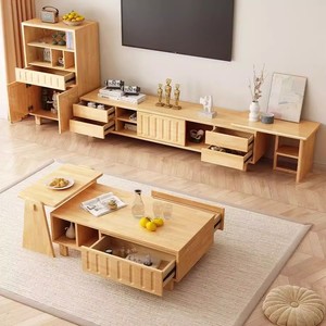 Işık lüks tasarım katı ahşap Tv standı veya sehpa merkezi masa oturma odası için Modern mermer sehpa - Product Image 1