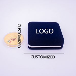 Biểu Tượng Tùy Chỉnh Sang Trọng Màu Xanh Huy Chương Nhung Hộp Phong Cách Hiện Đại Marathon Huy Chương Lưu Niệm Và Huy Hiệu Lưu Trữ Hộp - Product Image 2