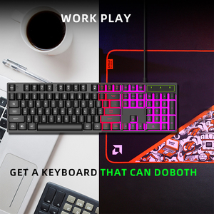 Teclado personalizado para jugadores al por mayor, Teclado retroiluminado RGB, Teclado mecánico, ratón, teclado para juegos de ordenador, combos de teclado y ratón - Product Image 4