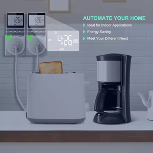 Timer presa Timer interruttore programmabile Timer con Display LCD programmi per interni Plug Timer per elettrodomestici