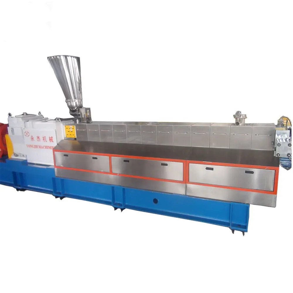 Machine de fabrication de granulés de plastique PP/PA/ABS/PBT/PET/POM + fibre de verre/fibre de carbone/fibre de fer extrudeuse de plastique