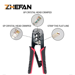 ZHEFAN Network Tool Crimper <strong>Cutter</strong> RJ45 RJ12 RJ11 8P 6P 4P Ethernet LAN Phone Crimping - Product Image 3