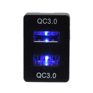 DC 12 V 24 V 2 Port USB araç çift kişilik priz adaptörü çift QC 3.0 hızlı şarj cihazı oto araba - Product Image 5