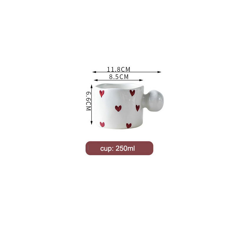 tasse coeur blanc