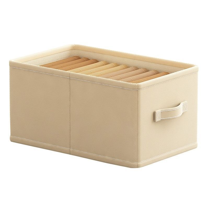 Cotton and bamboo white storage box