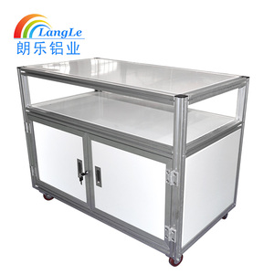 フレキシブルアセンブリ用アルミ生産ラインワークベンチモジュラーデザイン工場製 - Product Image 6