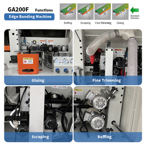 GA 200F Máquina portátil de bandas de borde de PVC Entrega rápida Manual Carpintería Doblado Pegado automático Producción de precios de fábrica - Product Image 3