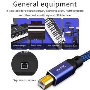 HIFI USB Cable Type-<strong>C</strong> to Type-B 6N OCC Hifi Data Cable Universal Data Line USB Audio Cable