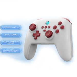 ウェイクアップ振動感覚ゲームパッドコントローラーワイヤレスを備えたNintendoSwitch Pro用ワイヤレスゲームパッドコントローラーの切り替え - Product Image 3