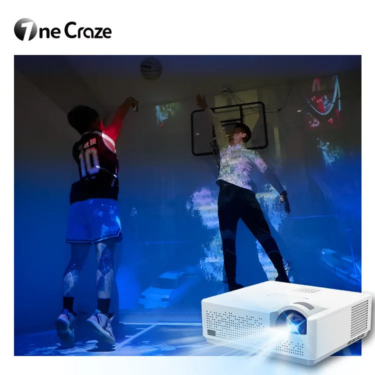 Spor salonu için Immersive dinamik basketbol kapalı Cyber Reality gerçeklik interaktif projeksiyon oyunları