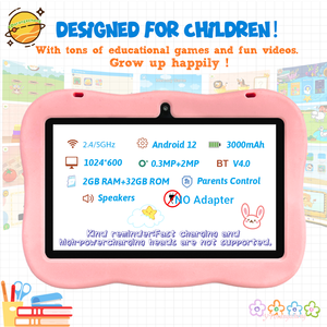 Commercio all'ingrosso intelligente educativo Android Tablette Pour Enfants ad alte prestazioni Quad Core MTK 3000mAh capacità di memoria rinfuse - Product Image 5