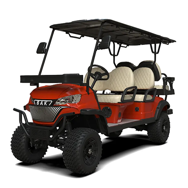 新しいデザイン中国工場供給高級6シート電気ゴルフカート6助手席ビーチゴルフバギー