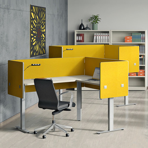 <strong>Computer</strong> Cubicles Workstation Divider Height Adjustable Desk Office screen Partitions Sound Acoustic Panel - Product Image 4