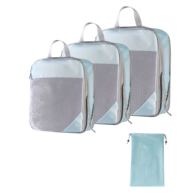Costume trois pièces bleu + poche cordon