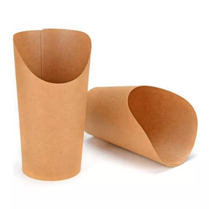 Thân Thiện Với Môi Trường Compostable 12 16Oz Giấy Kraft Dùng Một Lần Khoai Tây Chiên Pháp Giữ Muỗng Cốc Giấy Khoai Tây Chiên Hộp - Product Image 3