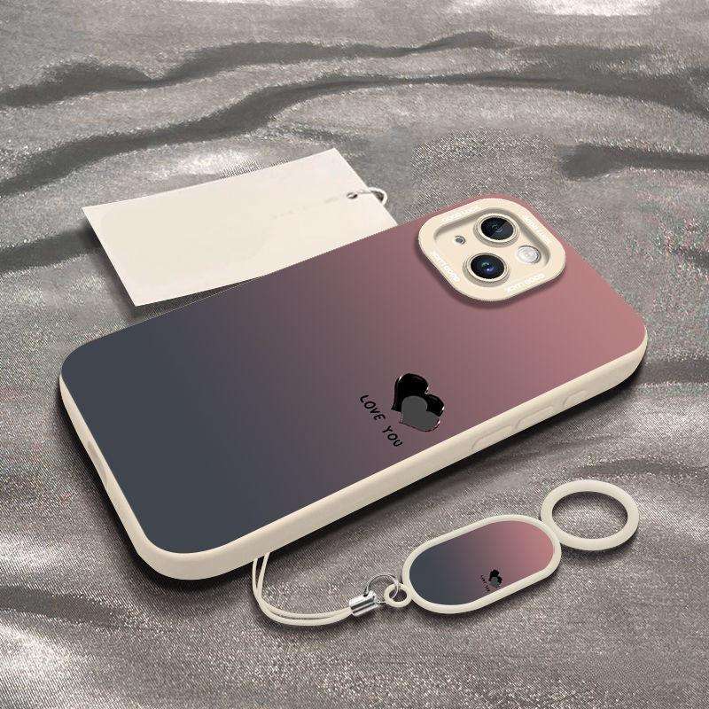 Rose dégradé avec boucle anneau