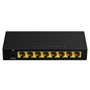 8端口10/100Mbps网络交换机金属外壳非托管Soho以太网交换机集线器，适用于家庭办公室 - Product Image 2