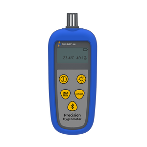 Higrómetro de medidor de temperatura y humedad digital LCD de mano portátil de grado industrial de fábrica con sensor