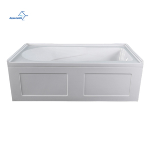 批发单亚克力矩形深浴缸现代浴室小围裙浴缸60英寸 - Product Image 1