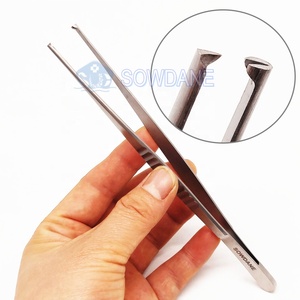 Nha khoa phẫu thuật mô Tweezer mổ xẻ kẹp Tweezer thẳng phẫu thuật nha khoa semken Kocher Tweezer cho mô mềm - Product Image 1