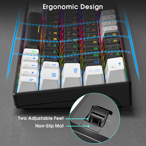 61 <strong>Keys</strong> 60 Percent Wired Mechanical <strong>Keyboard</strong> 60% RGB Gaming <strong>Keyboard</strong> for <strong>Computer</strong> PC <strong>Keyboard</strong> with Backlit - Product Image 3