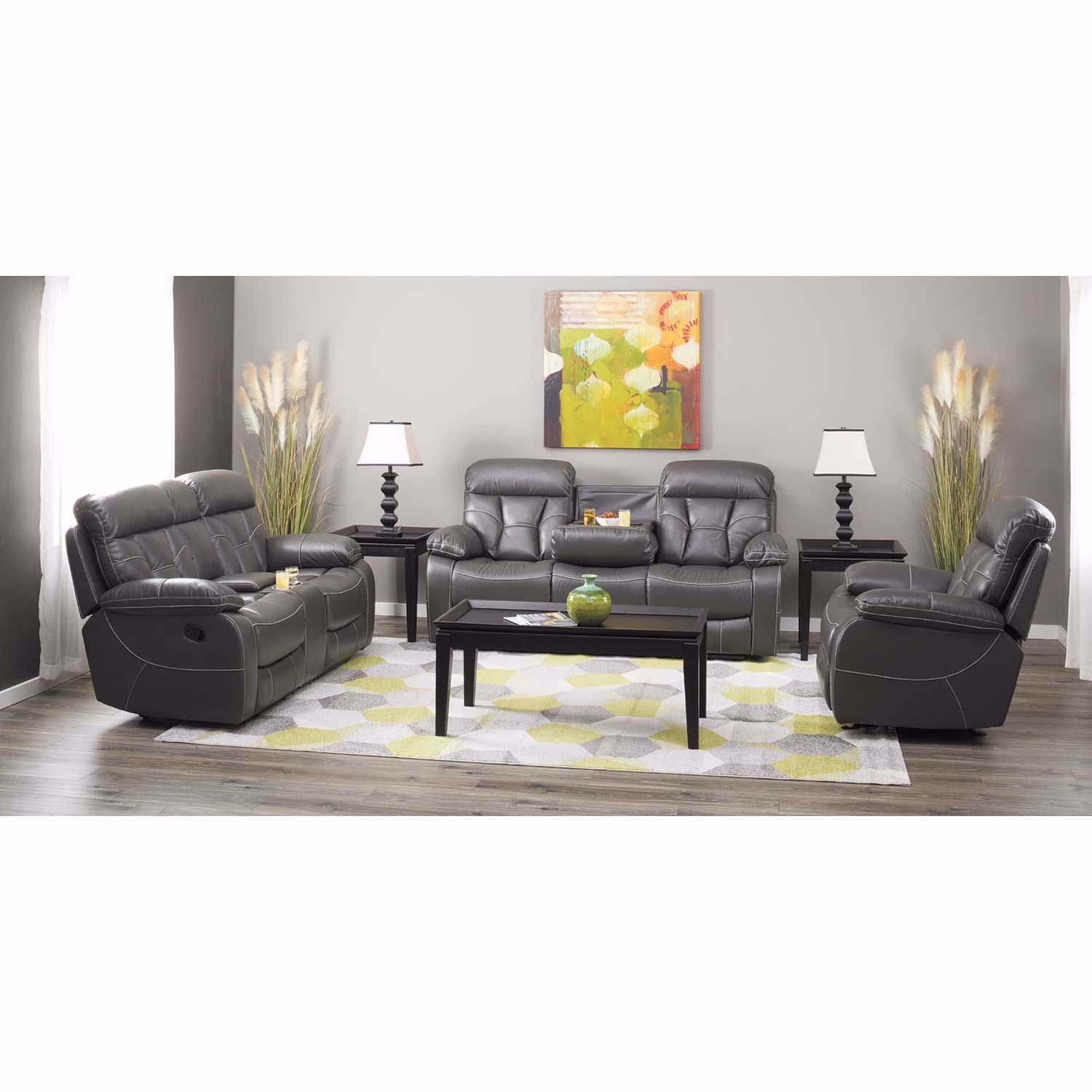 Factory directly hot selling comfortable electric massage and heat air leather fabric recliner sofa with drink up console