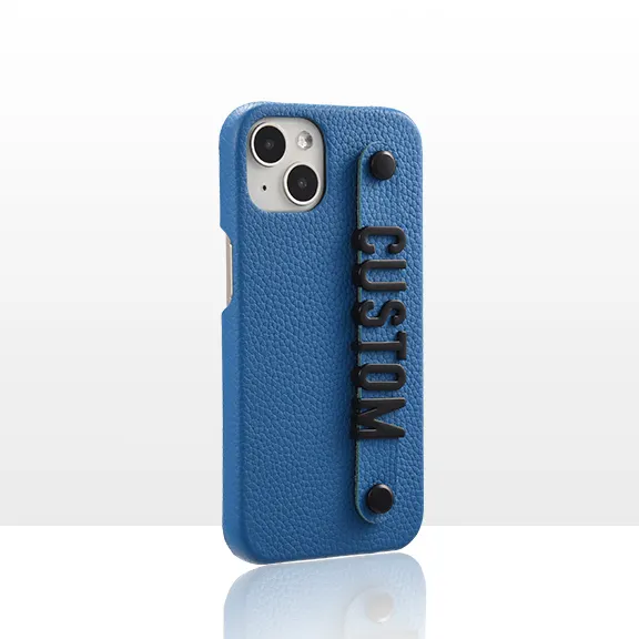 Funda de teléfono de cuero de guijarro genuino personalizado de buena calidad para iPhone 15 pro 15 pro Max funda de teléfono funda trasera de cuero