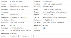 LG дисплей оригинальный LM315QU1-SSA2 32 дюймов 7680 (RGB) X4320 с высоким разрешением V-by-One интерфейс TFT ЖК-дисплей панель - Product Image 4
