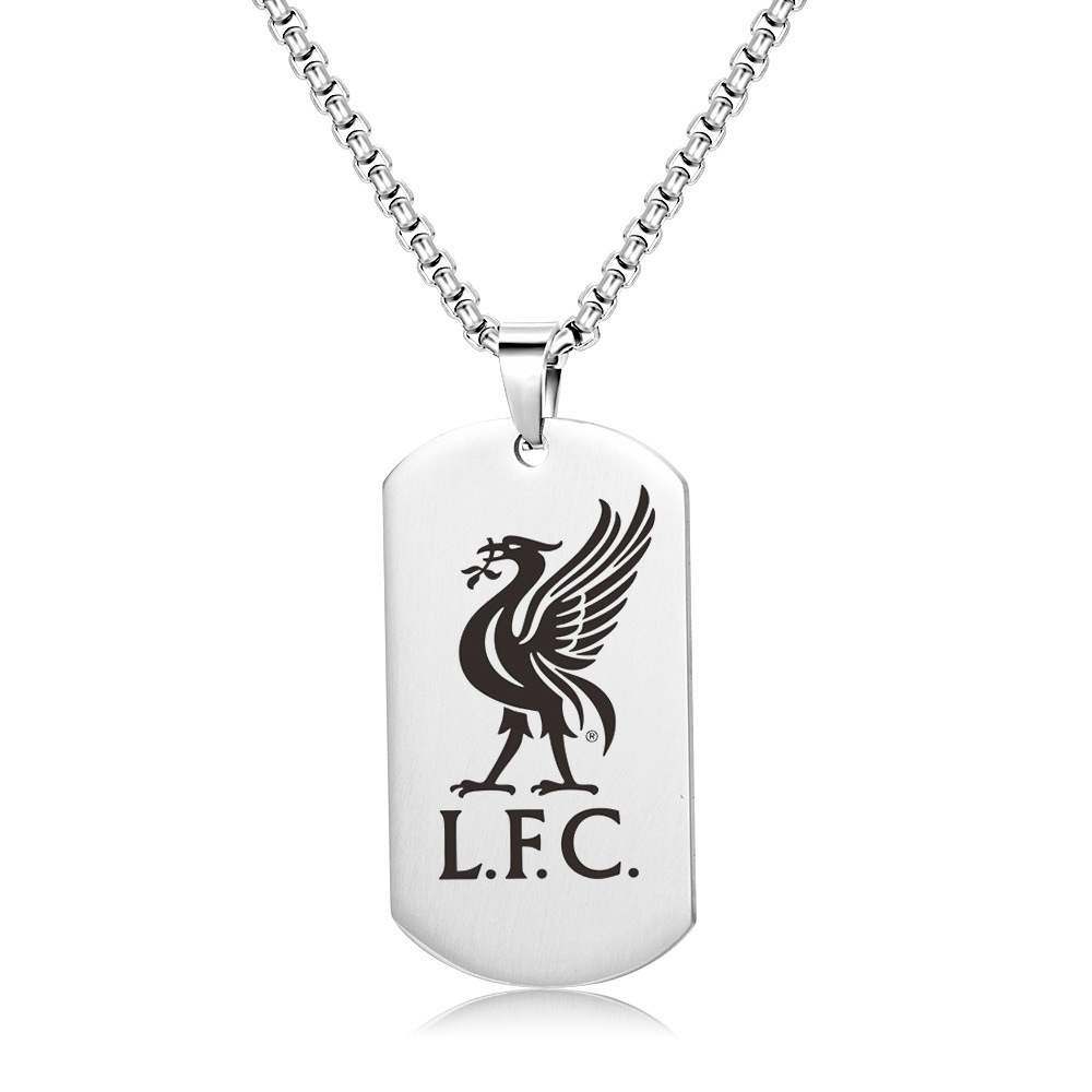 Collier couleur acier oiseau Liverpool