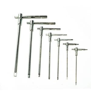 MAXPOWER 3-<strong>way</strong> Design Chrome Finish T-handle Spinner <strong>Star</strong> Hex Key Wrenches