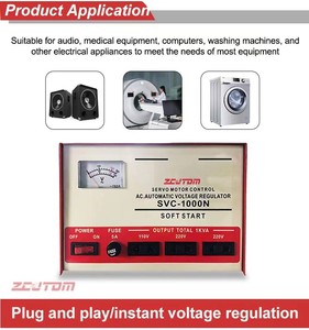 &quot;mini&quot; Type Voltage Regulator LCD Intelligent Display <strong>SVC</strong> <strong>1000VA</strong> Voltage Regulator - Product Image 5